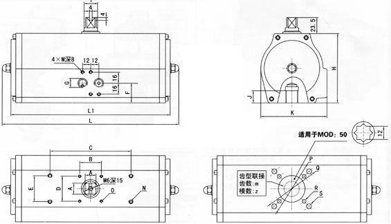 TH精小型气动执行机构